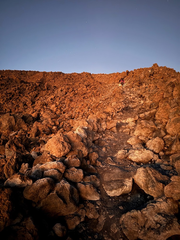 Kamenitá trasa na Pico de Teide