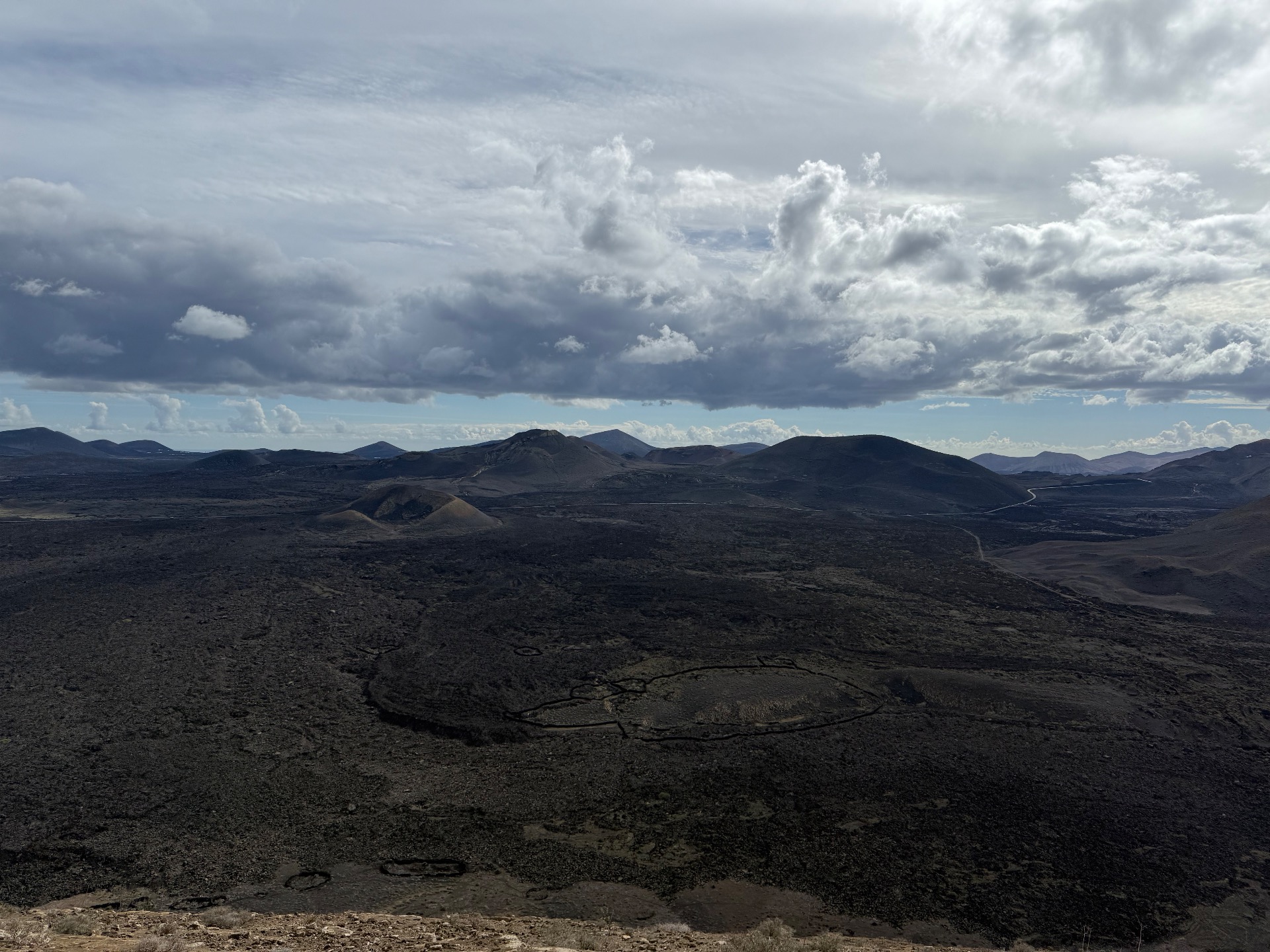 Výhled z  Caldera Blanca